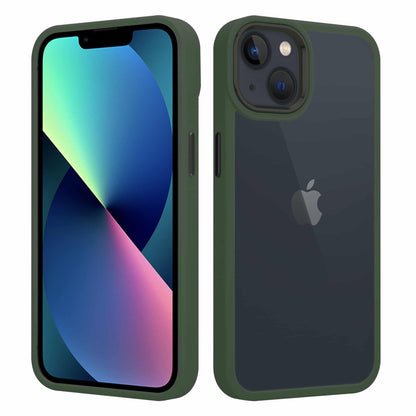 IYUPP Handyhülle für iPhone 12 / 12 Pro Hülle Bumper Grün x Transparent