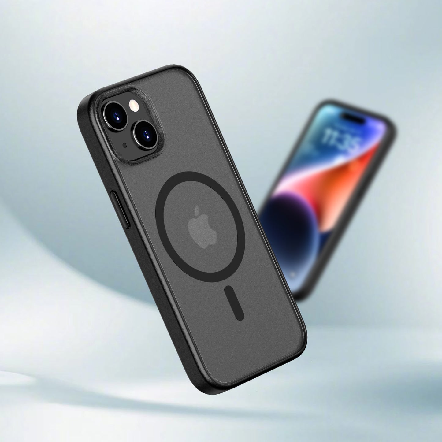 IYUPP Hülle Case für iPhone 12 / 12 Pro mit MagSafe – Schwarz