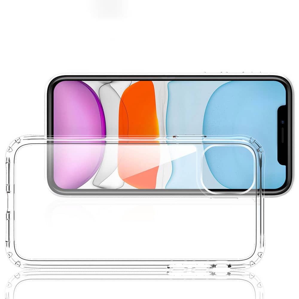 IYUPP Bumper Hülle Stoßfest für iPhone 11 Transparent