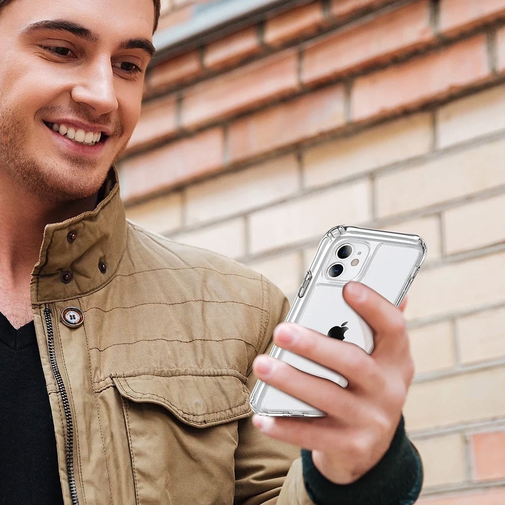 IYUPP Bumper Hülle Stoßfest für iPhone 11 Transparent