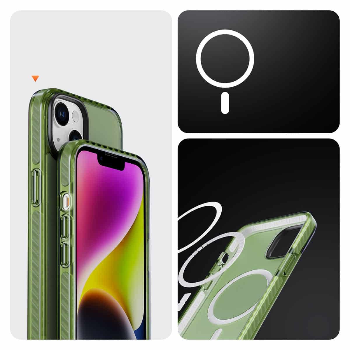 IYUPP Armor Hülle Case für iPhone 14 mit MagSafe – Grün - IYUPP DE