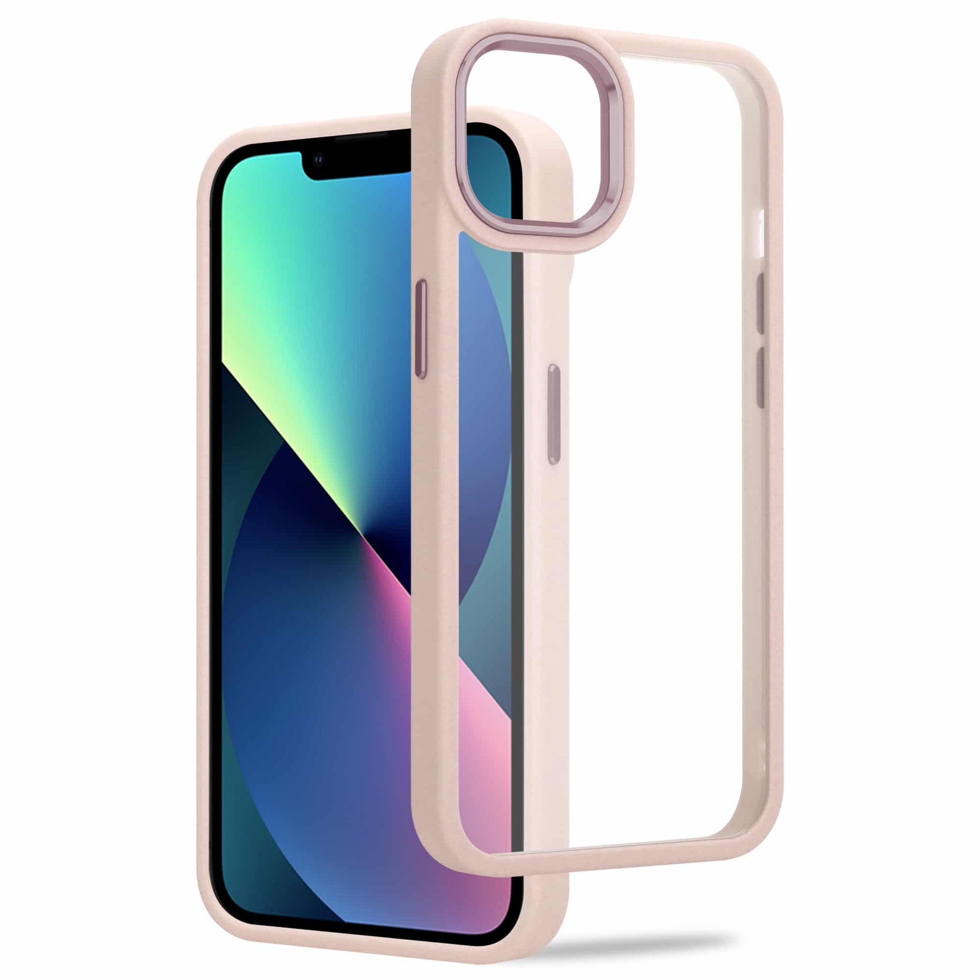 IYUPP Bumper Hülle für iPhone 13 Rosa x Transparent - IYUPP DE