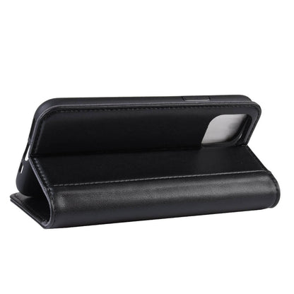 Bookcase Hülle Leder mit Kartenhalter für iPhone 12 / 12 Pro Schwarz