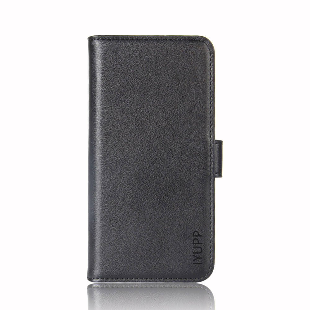 IYUPP iPhone 12 / 12 Pro Book Case Hülle Leder mit Kartenhalter Schwarz - IYUPP DE
