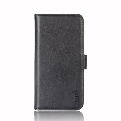 IYUPP iPhone 12 / 12 Pro Book Case Hülle Leder mit Kartenhalter Schwarz - IYUPP DE