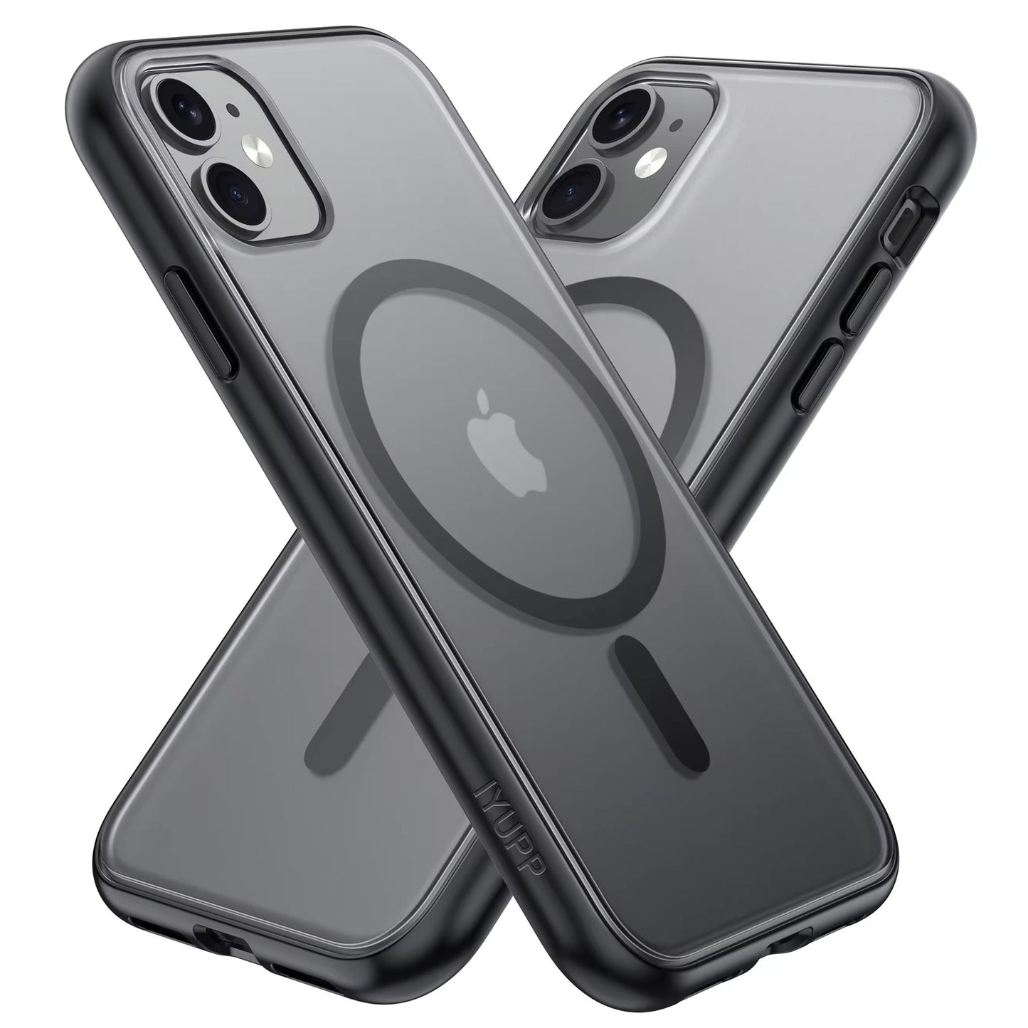 IYUPP Hülle Case für iPhone 12 / 12 Pro mit MagSafe – Schwarz