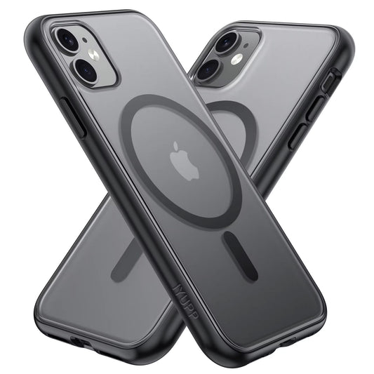 IYUPP Hülle Case für iPhone 12 / 12 Pro mit MagSafe – Schwarz