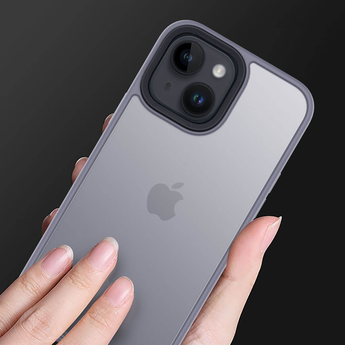 IYUPP Handyhülle für iPhone 11 Hülle Grau x Weiß Bumper