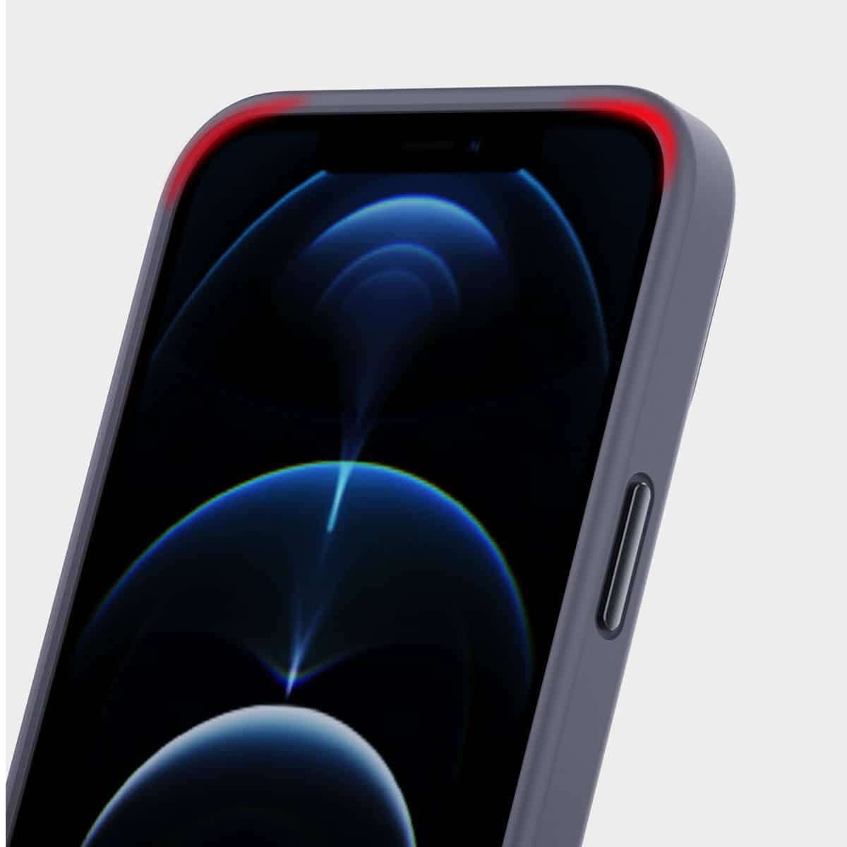 IYUPP Handyhülle für iPhone 11 Hülle Grau x Weiß Bumper