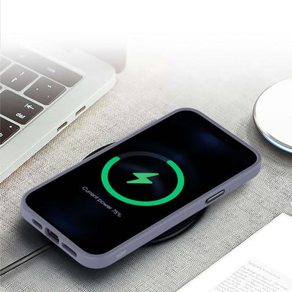 IYUPP Handyhülle für iPhone 11 Hülle Grau x Weiß Bumper