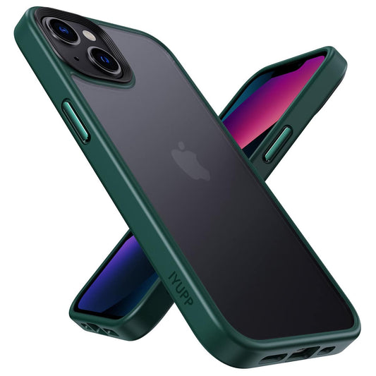 IYUPP Bumper für iPhone 11 Hülle Grün x Schwarz – Stoßfest