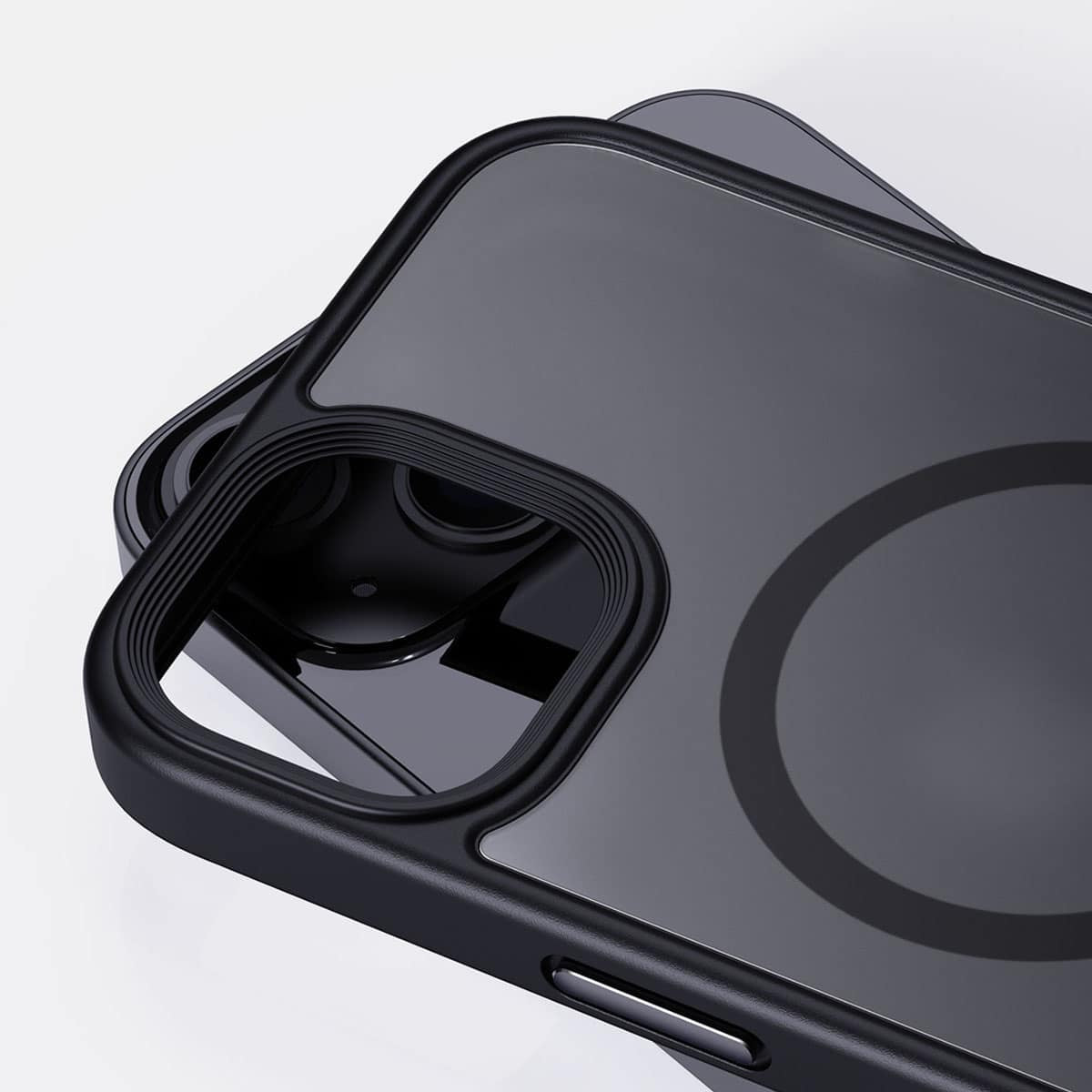 IYUPP Hülle Case für iPhone 15 Pro Max mit MagSafe – Schwarz