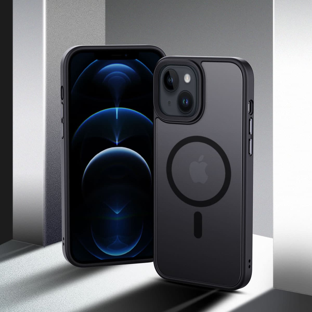 IYUPP Hülle Case für iPhone 15 Pro mit MagSafe – Schwarz