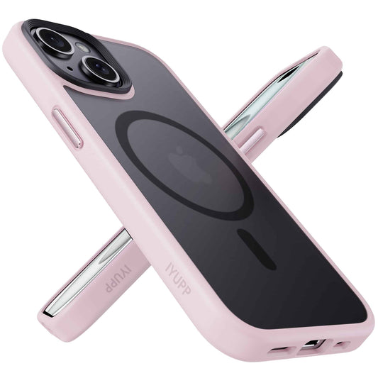 IYUPP Hülle Case für iPhone 15 mit MagSafe – Rosa