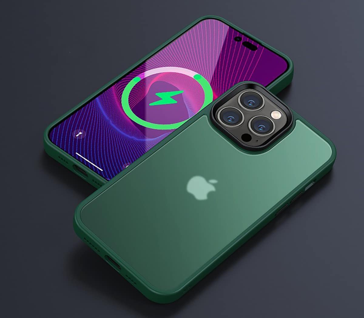 IYUPP Schutzhülle für iPhone 15 Hülle Grün
