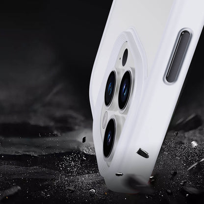 IYUPP Schutzhülle für iPhone 15 Pro Hülle Weiß Bumper