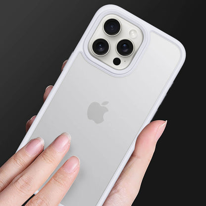 IYUPP Schutzhülle für iPhone 15 Pro Hülle Weiß Bumper