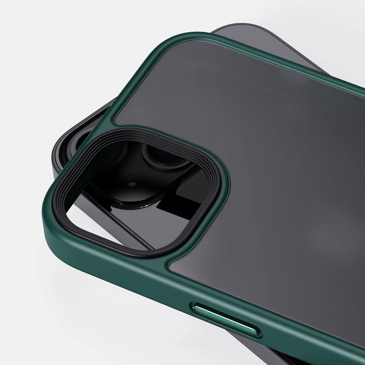 IYUPP Bumper für iPhone 11 Hülle Grün x Schwarz – Stoßfest