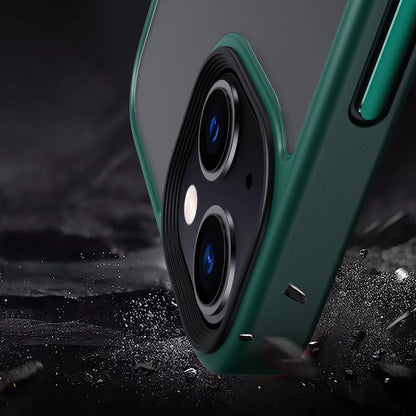 IYUPP Bumper für iPhone 11 Hülle Grün x Schwarz – Stoßfest