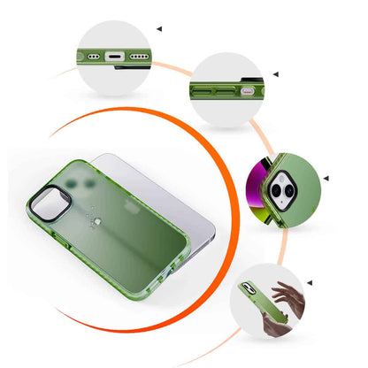 IYUPP Schutzhülle für iPhone 13 Hülle Grün Armor