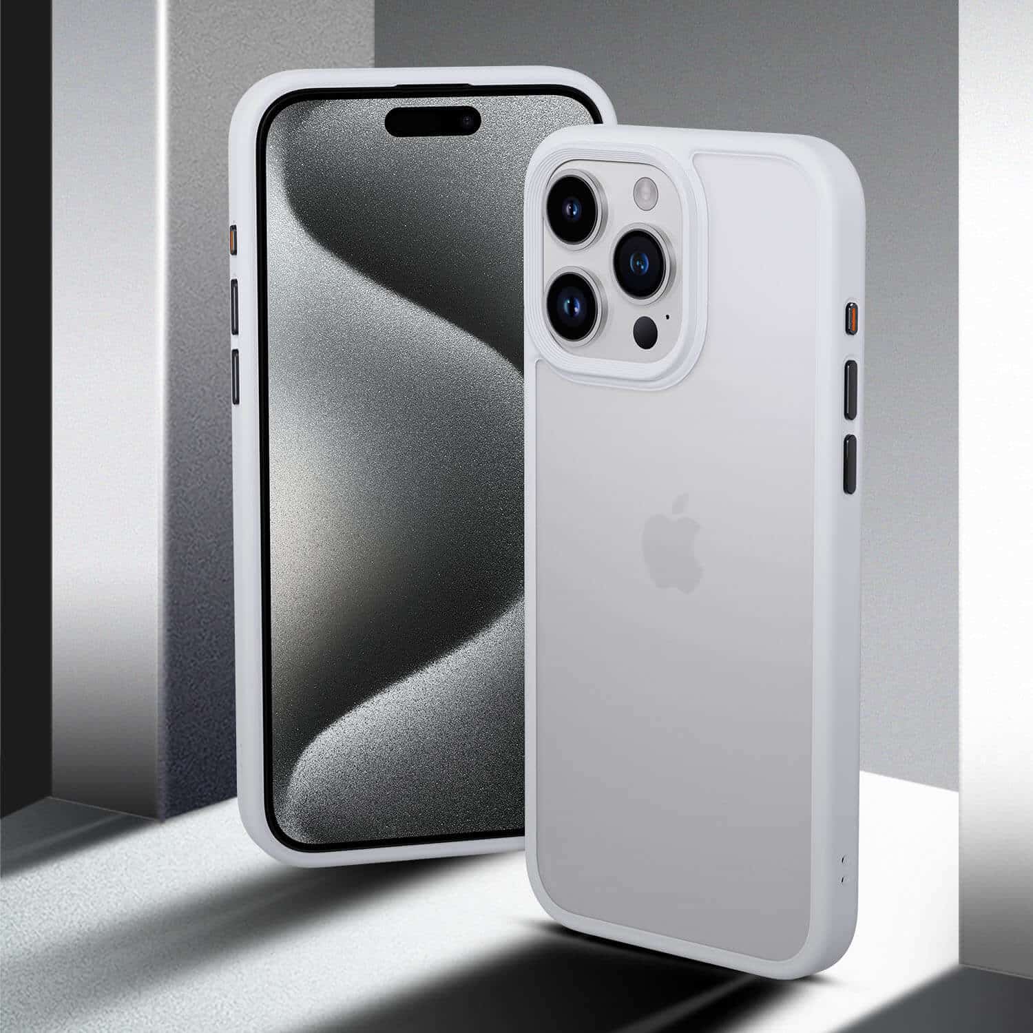 IYUPP Schutzhülle für iPhone 15 Pro Hülle Weiß Bumper - IYUPP DE