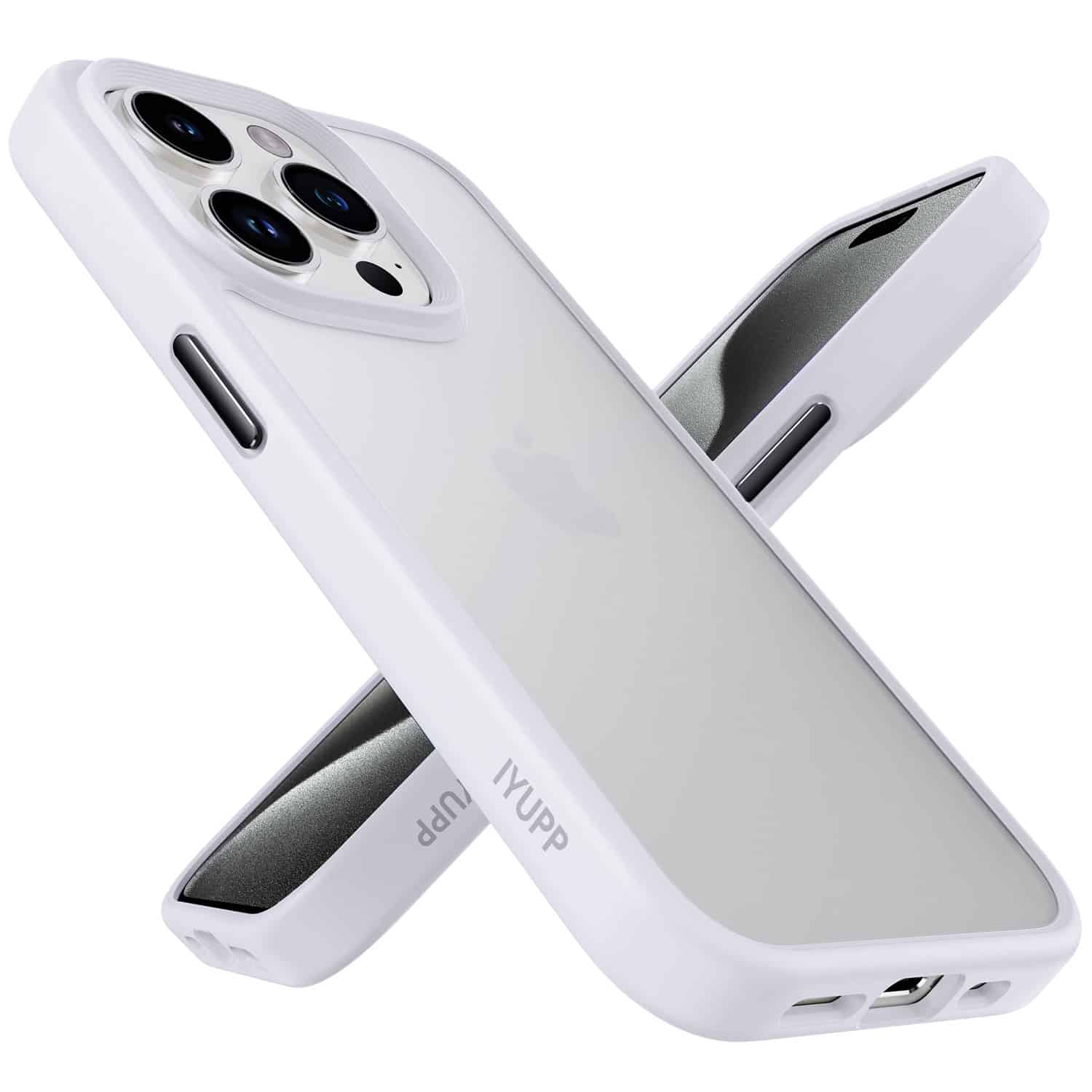 IYUPP Schutzhülle für iPhone 15 Pro Hülle Weiß Bumper - IYUPP DE