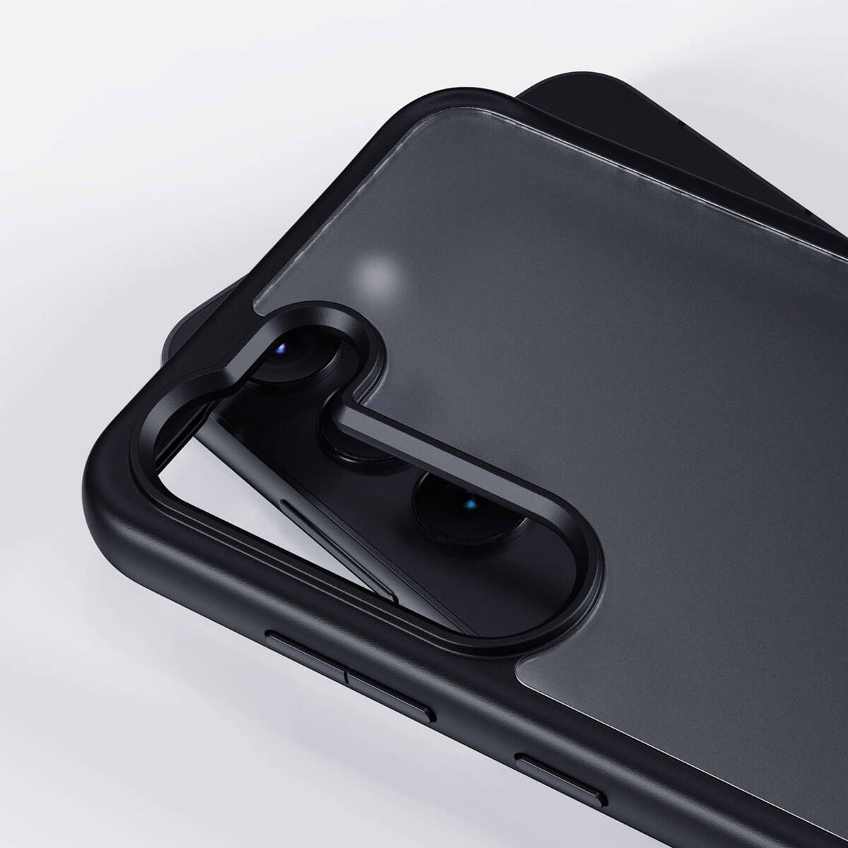 IYUPP Schutzhülle für Samsung Galaxy S24 Hülle Schwarz Bumper