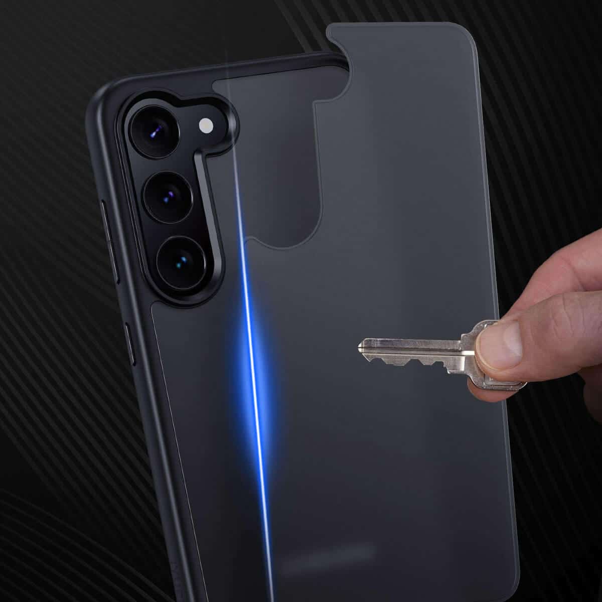 IYUPP Schutzhülle für Samsung Galaxy S24 Hülle Schwarz Bumper