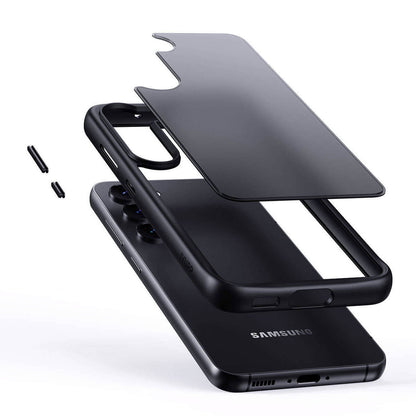 IYUPP Schutzhülle für Samsung Galaxy S24 Hülle Schwarz Bumper