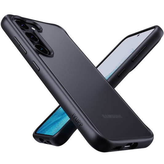 IYUPP Schutzhülle für Samsung Galaxy S24 Hülle Schwarz Bumper