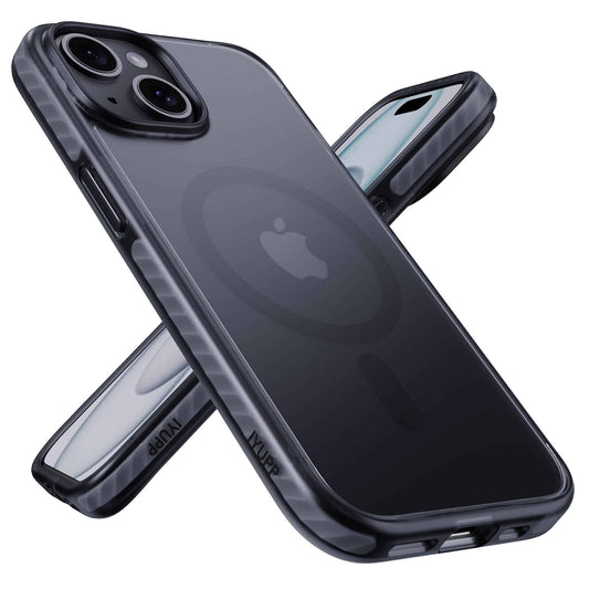 IYUPP Armor Hülle Case für iPhone 15 mit MagSafe – Schwarz